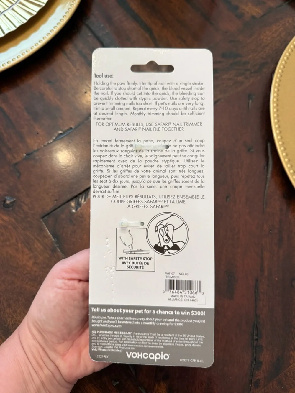 Safari Professional Stainless Steel Dog Nail Trimmer